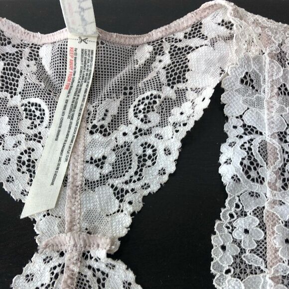Free People Intimately white lace t strap bra, xs - Picture 3 of 11